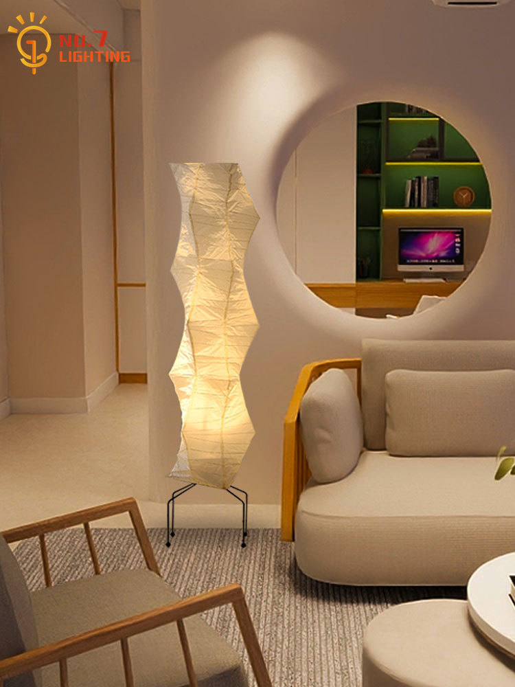 Floor Lamp Tripod - Wabi-sabi Akari Noguchi Yong Arroz Papel