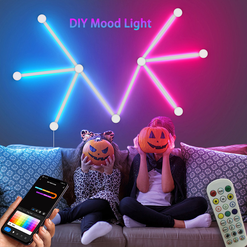 Lighting Decor Ideas - Lâmpada de parede rgb inteligente, barra