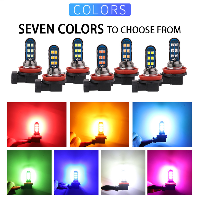 Orange Lighting Decor - Carro Anti Nevoeiro Lâmpadas LED, 7