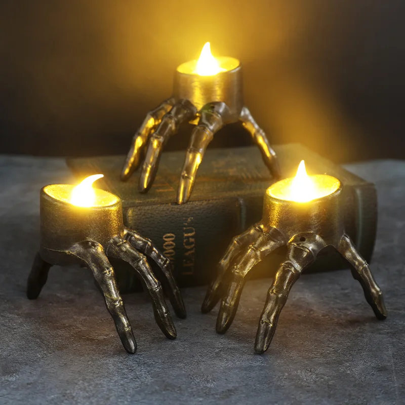 Orange Lighting Decor - Halloween quebrar o braço crânio led