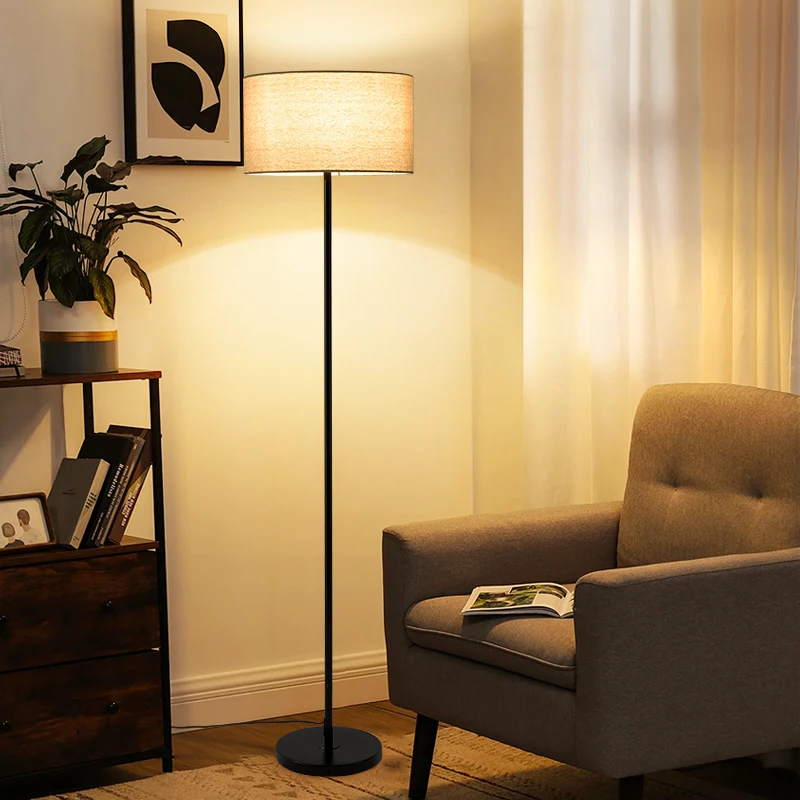 Simples e moderno pano led lâm - Floor Lamp Tripod avaliação e preço