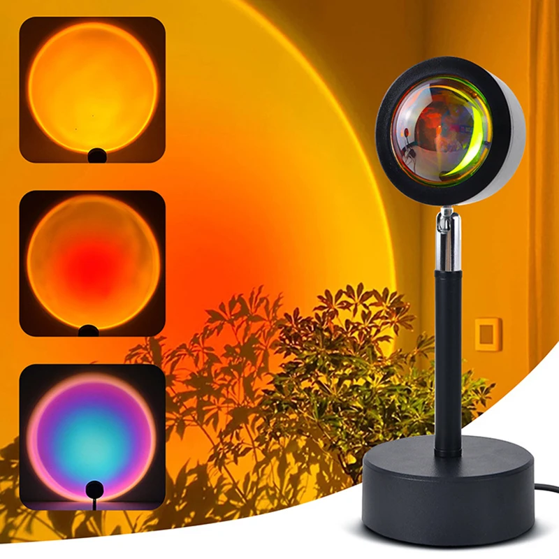 Smart LED Sunset Lamp, Lâmpada - Touch Dimmer Lamp avaliação e preço