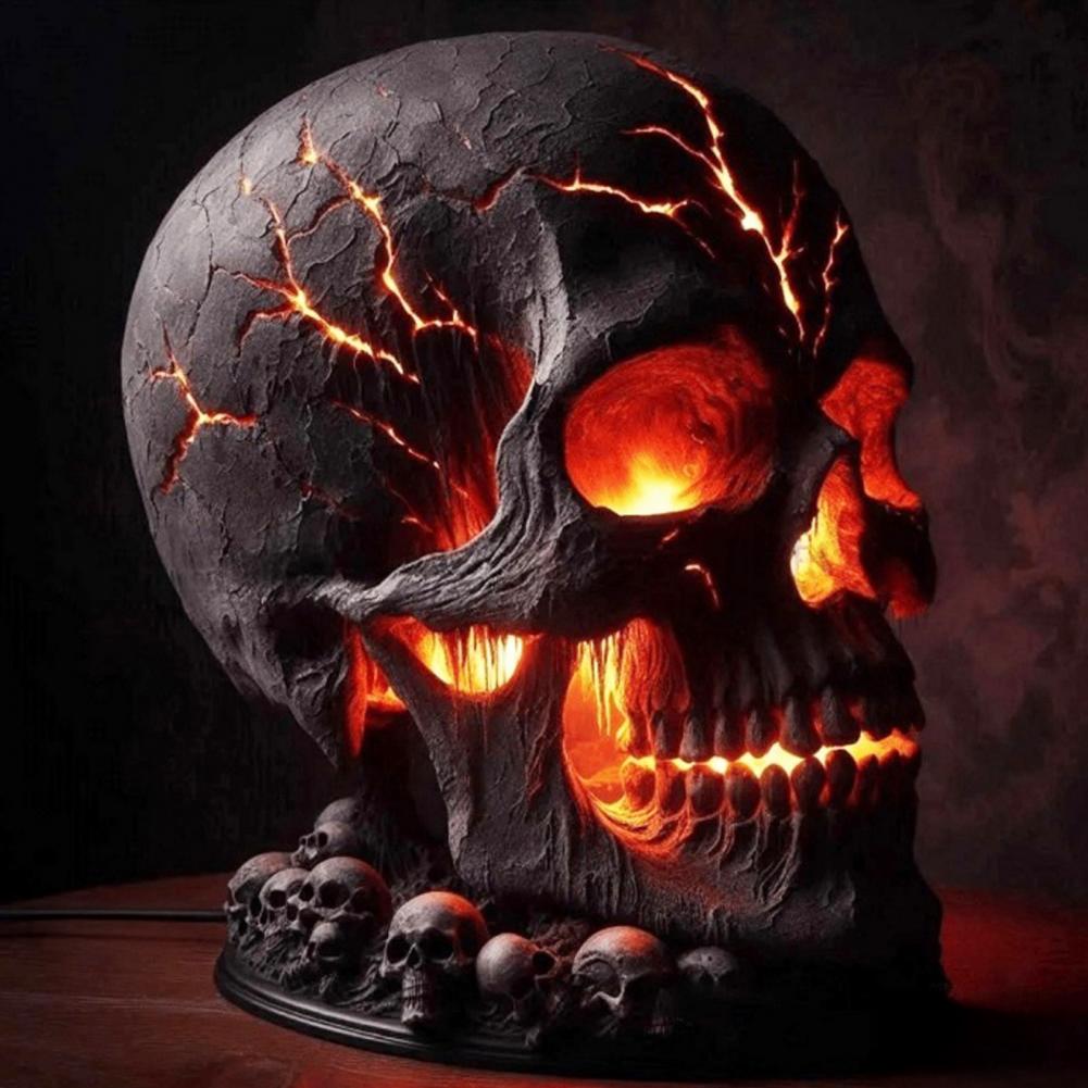 Luminária de Caveira de Pedra  - Unique Lighting Decor avaliação e preço