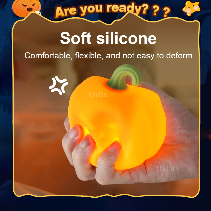 Lâmpada de abóbora de silicone - Lighting Decoration In Bedroom avaliação e preço