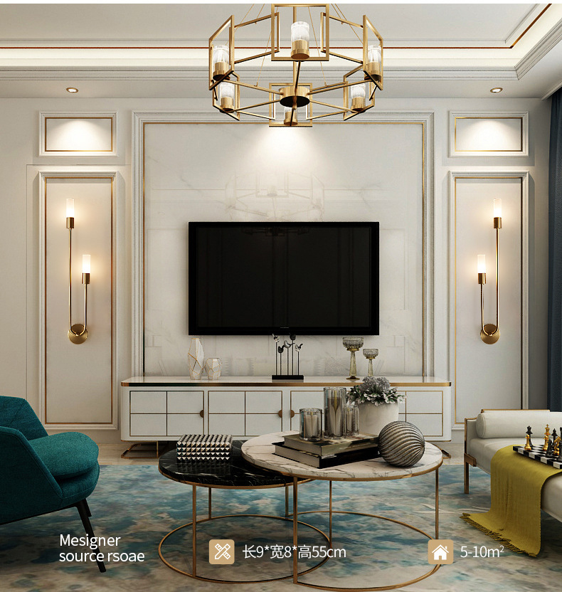 Controle pelo APP Tuya Smart L - Foyer Lighting Wall Decor avaliação e preço