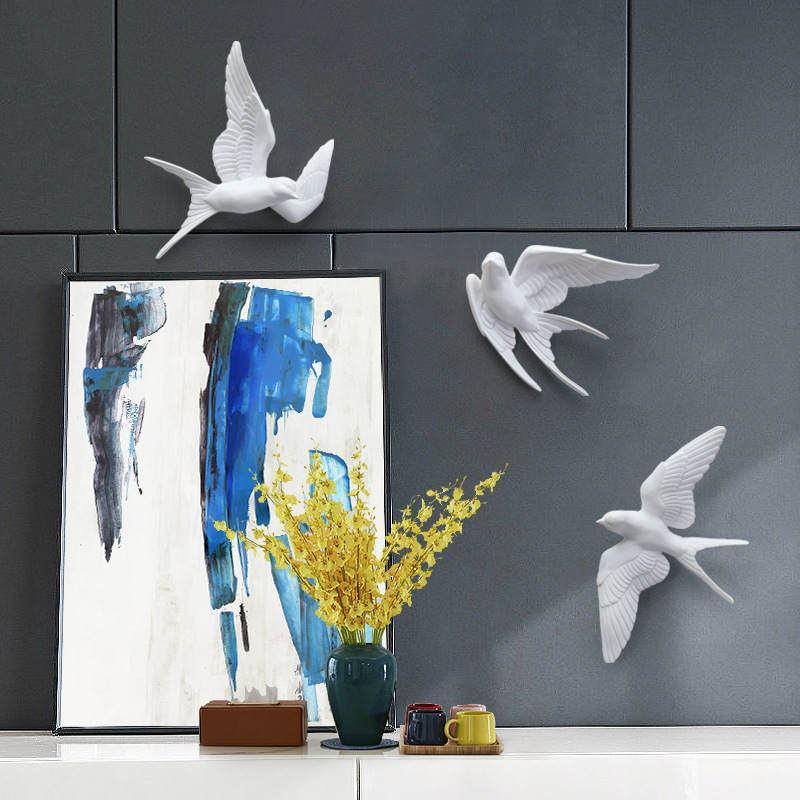 3D Bird Creative Hanging Decor - Foyer Lighting Wall Decor avaliação e preço