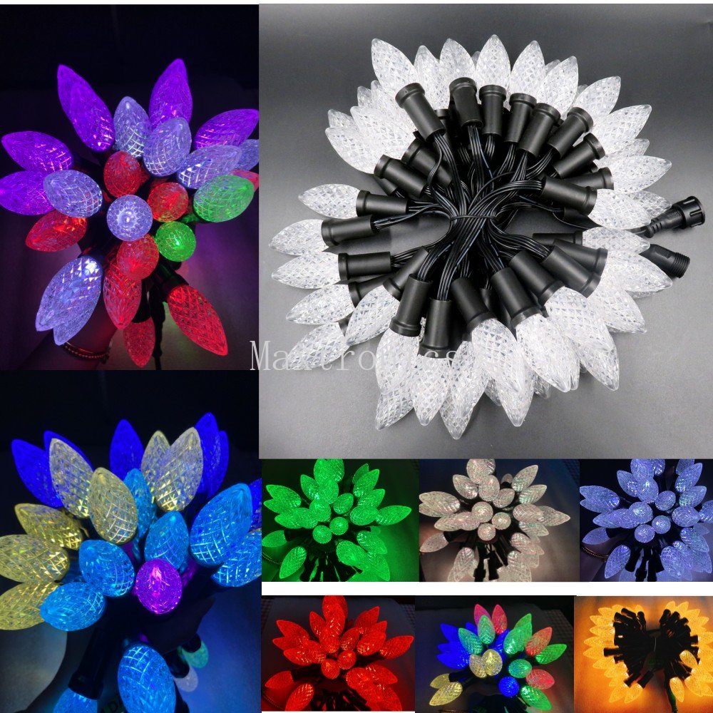 Novo 50leds/corda c9 dc12v ws2 - Decor Lighting Address avaliação e preço