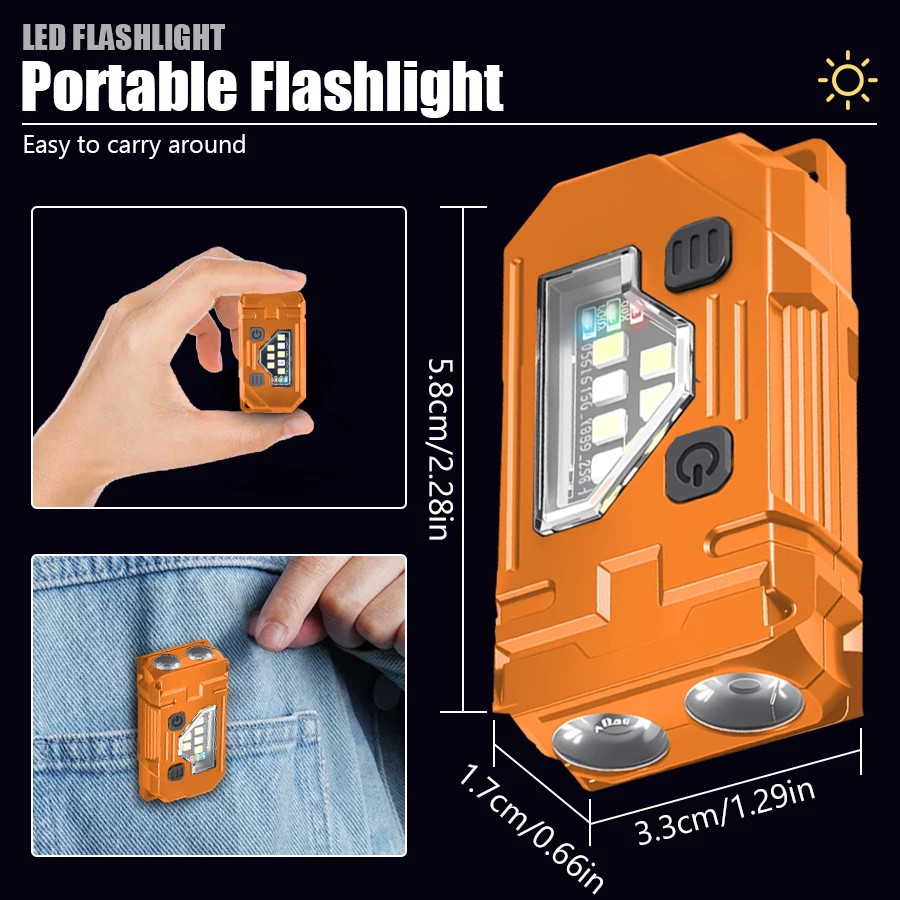 Mini chaveiro edc lanterna rec - Orange Lighting Decor avaliação e preço