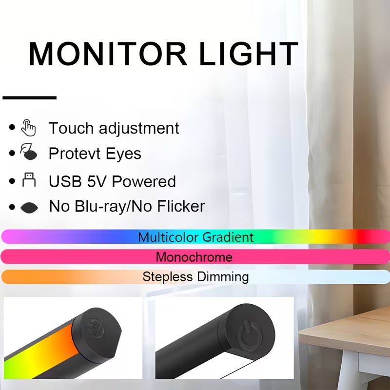 Luz LED USB 5V para Monitor de - Touch Dimmer Lamp avaliação e preço