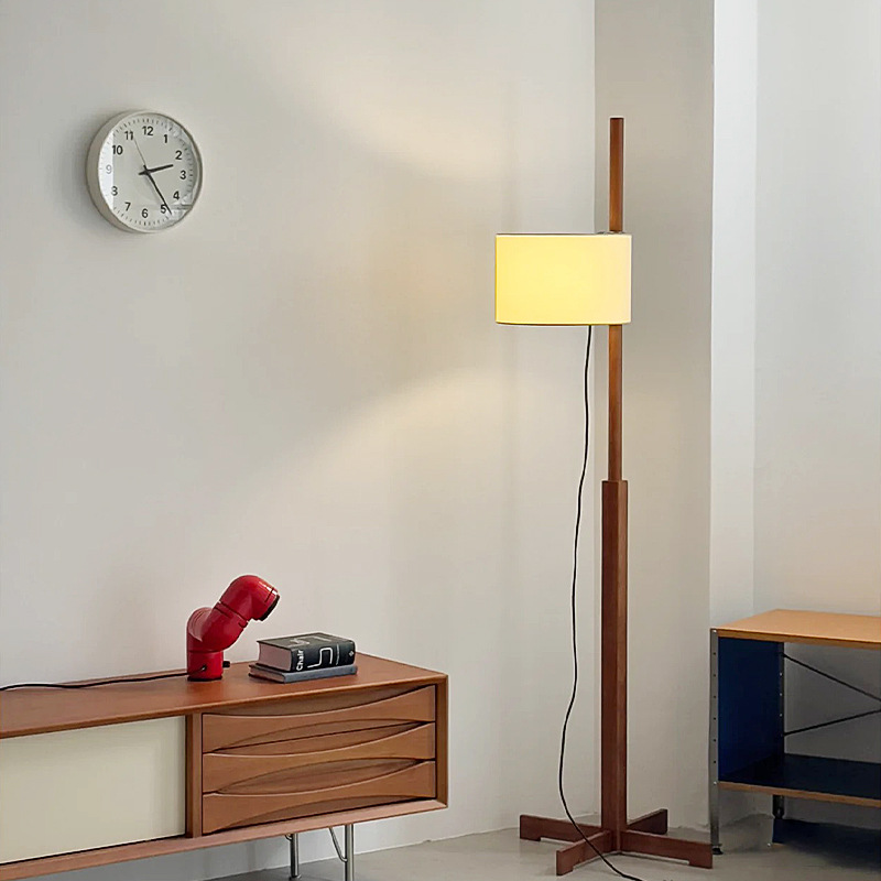 Lâmpada japonesa de madeira el - Floor Lamp Tripod avaliação e preço