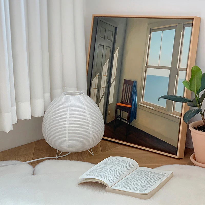 Lanterna de papel de arroz jap - Floor Lamp Tripod avaliação e preço