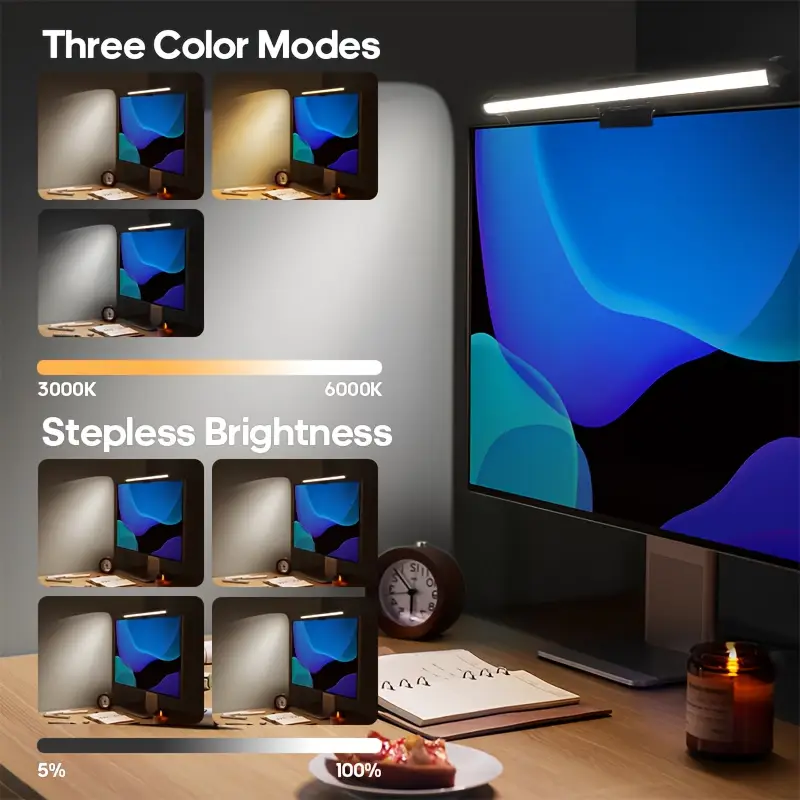 Barra de luz led para monitor, - Touch Dimmer Lamp avaliação e preço