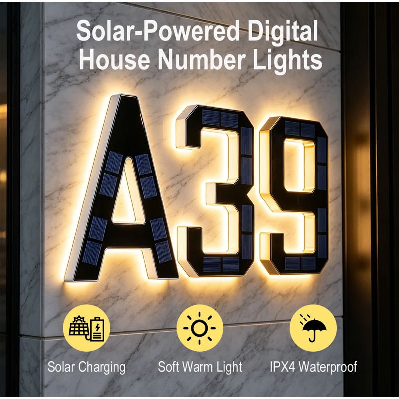 Luz Solar Externa para Número  - Decor Lighting Address avaliação e preço