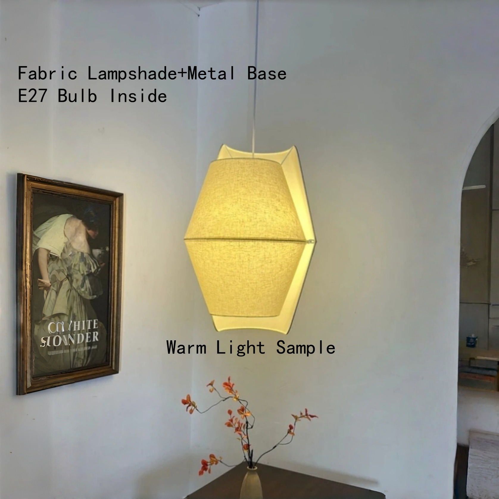 Luminária Suspensa Japandi E27 - Lighting Home Decor Items avaliação e preço